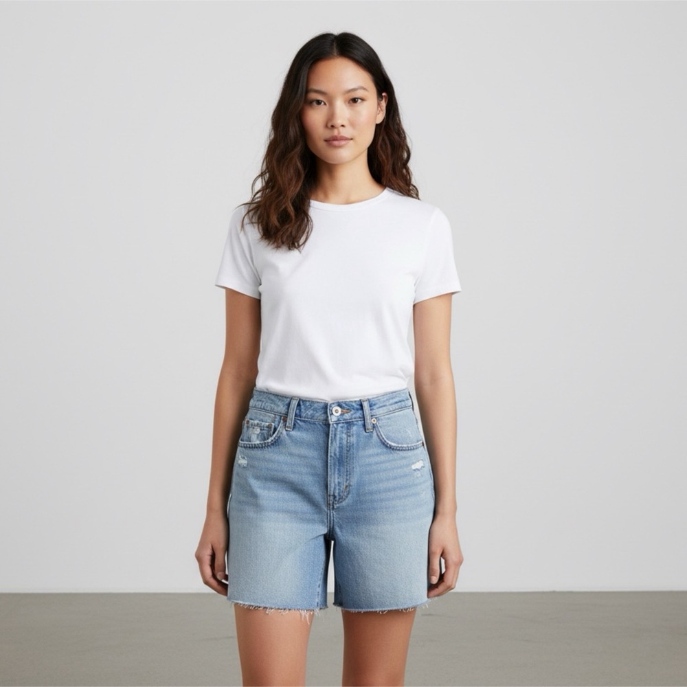 American Eagle Outfitters Light Blue Jean Shorts